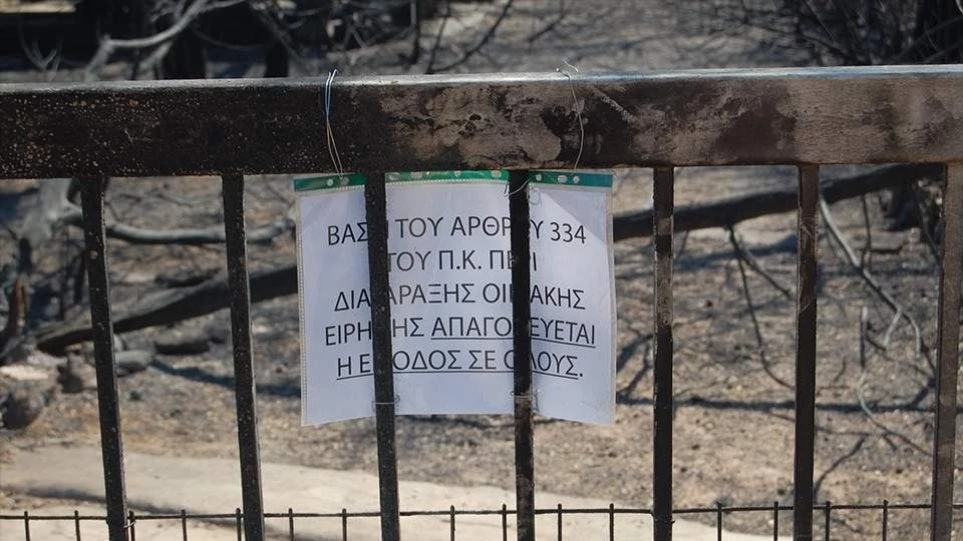 Φωτογραφίες: Έκλεισαν την είσοδο στο οικόπεδο που βρέθηκαν απανθρακωμένοι 28 άνθρωποι